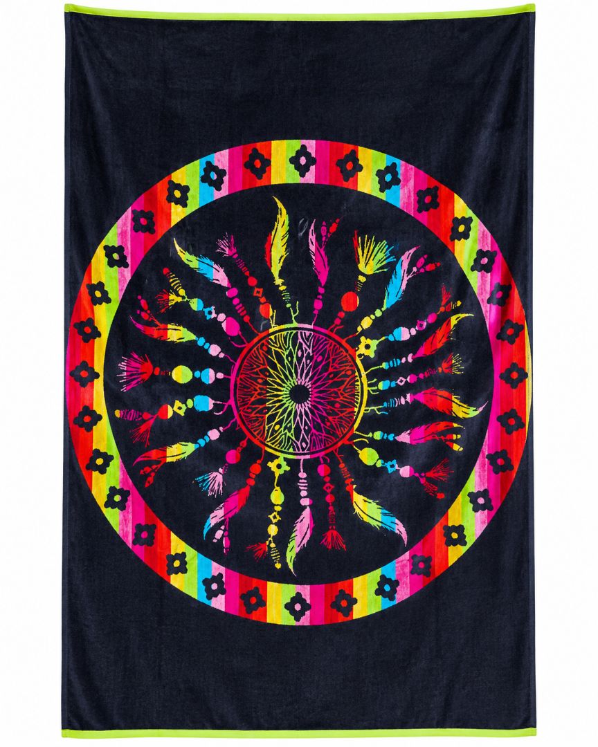 XL Velour Beach towel 100%cotton,140x180 cm.