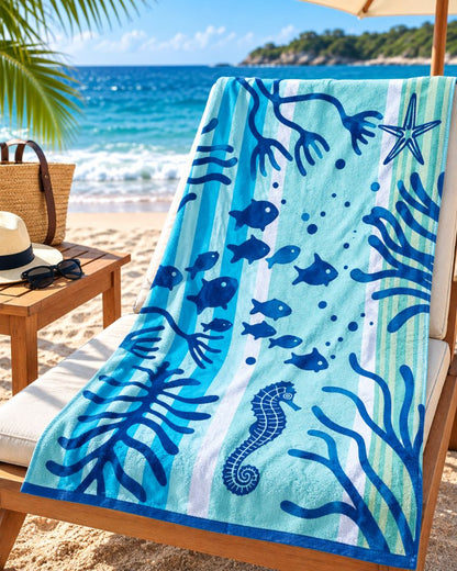 XL Velour Beach towel 100%cotton,140x180 cm.