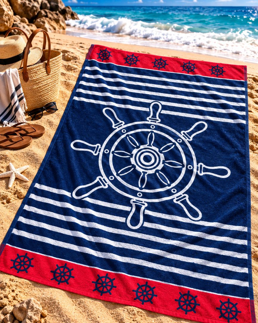 Velour Beach towel 100%cotton,90x170 cm.