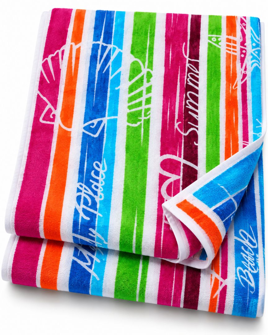 Velour Beach towel 100%cotton,90x170 cm.