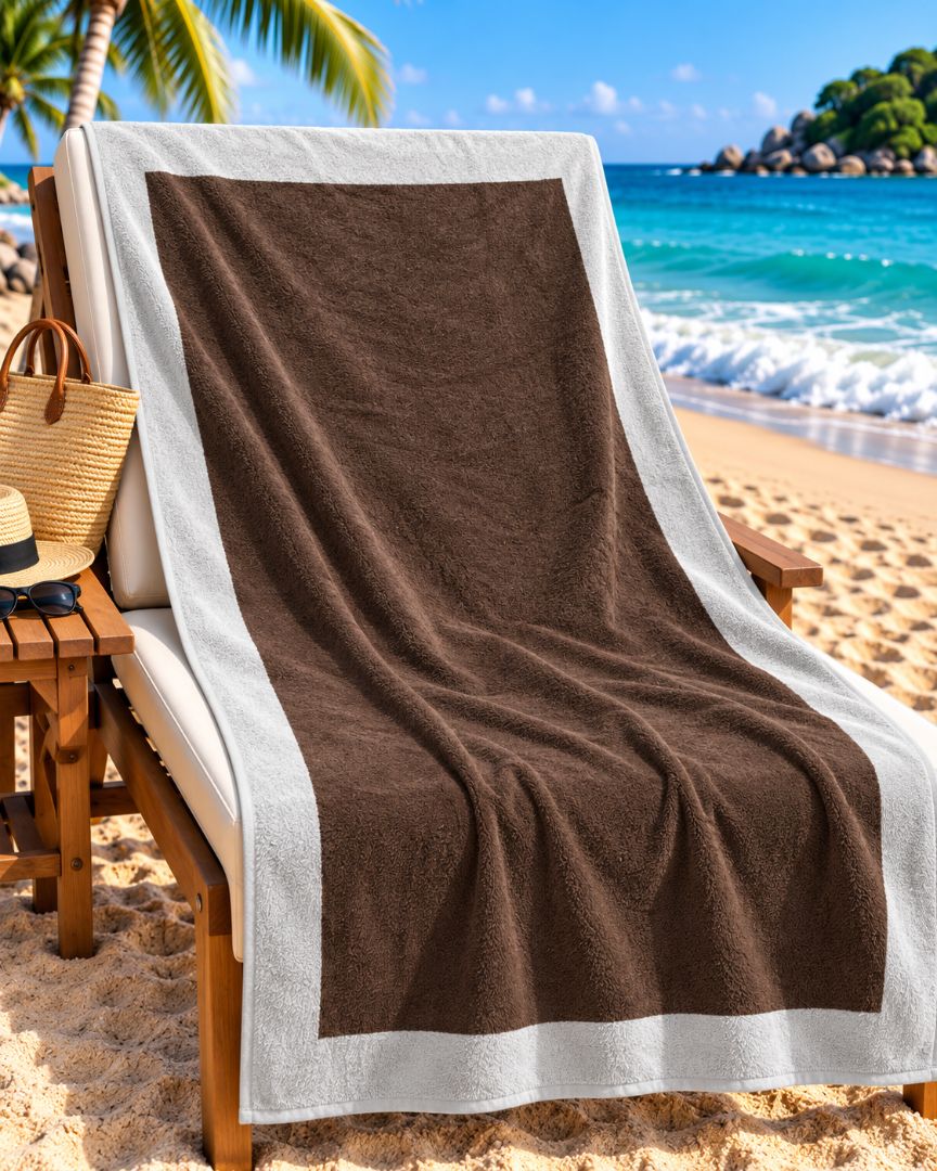 Velour Beach towel 100%cotton,100x180 cm.