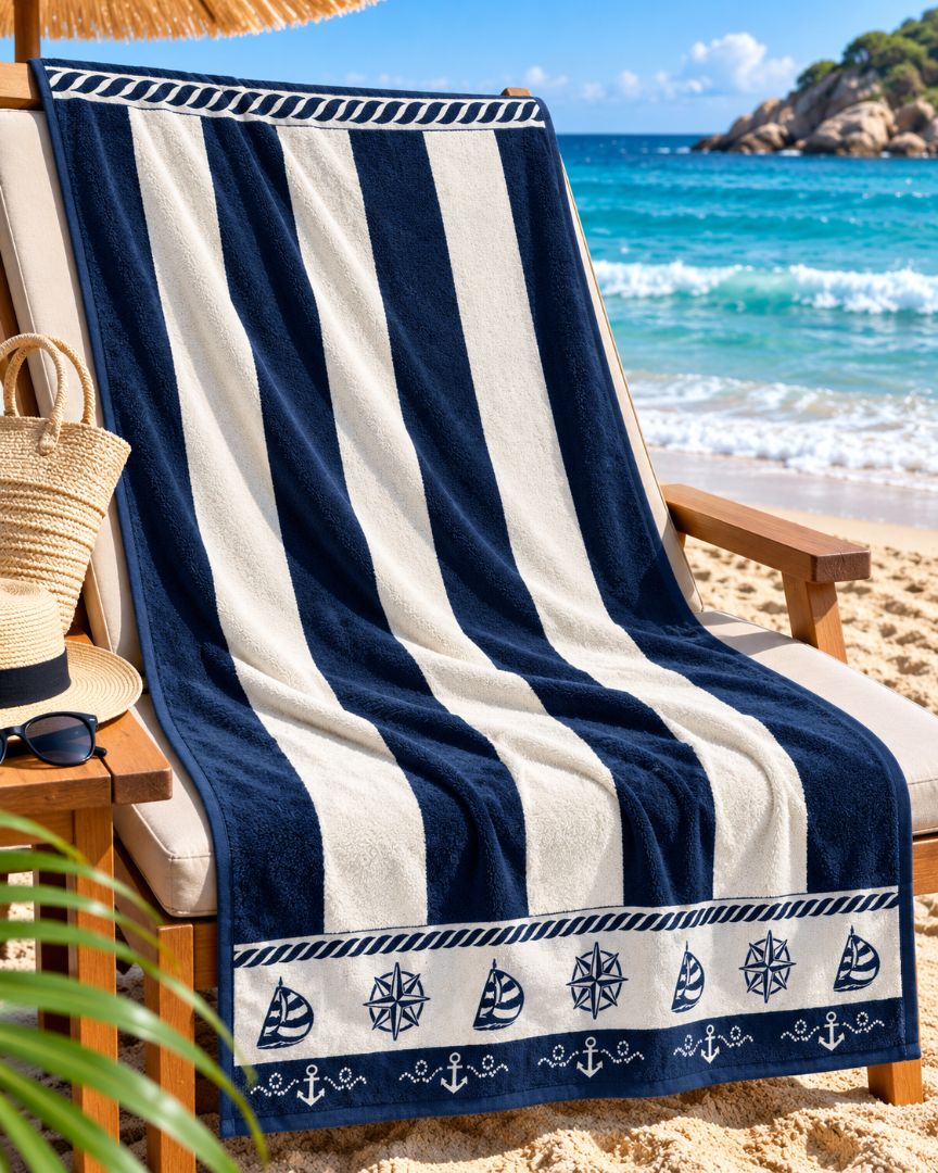 Velour Beach towel 100%cotton,100x180 cm.
