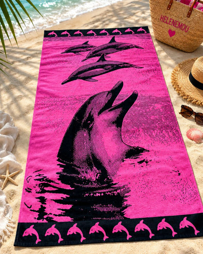 Velour Beach towel 100%cotton,95x175 cm.