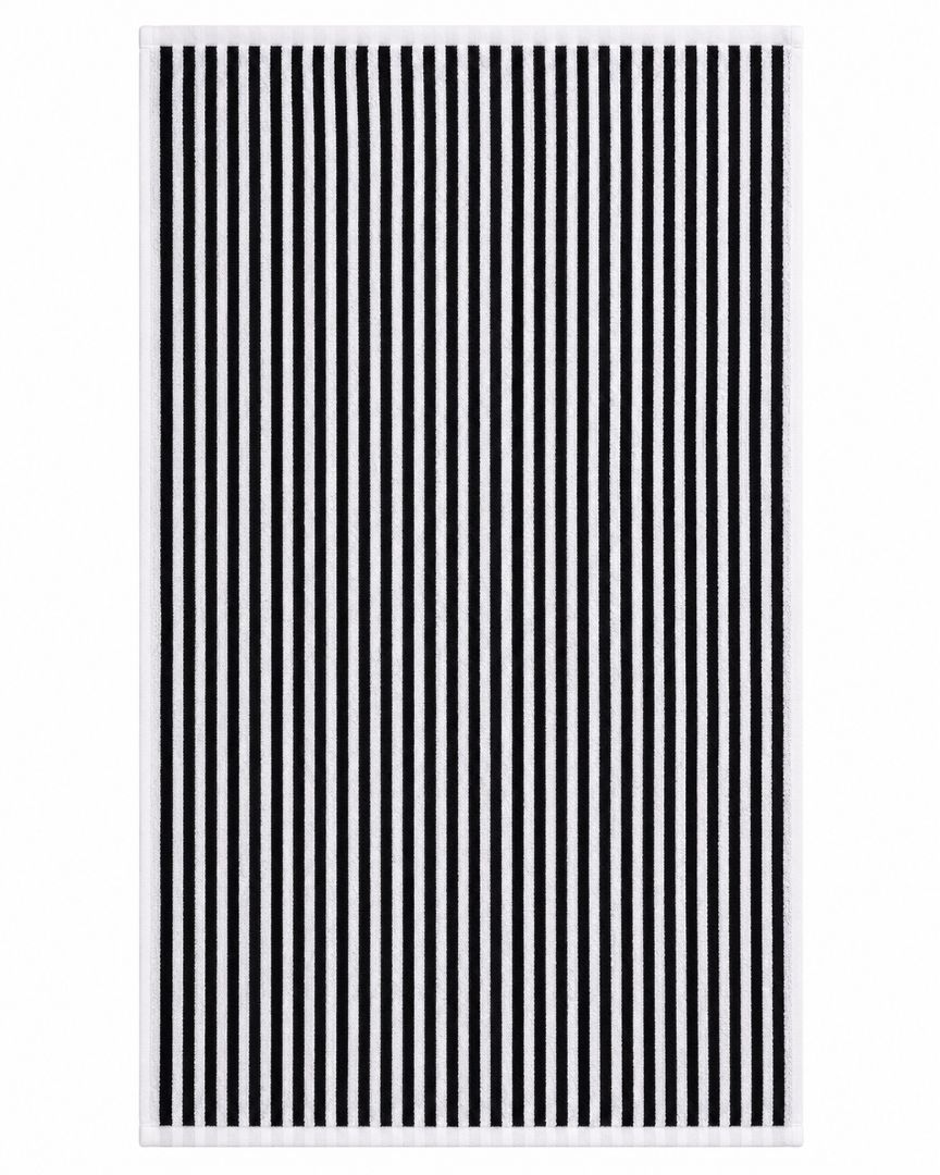 Premium Bath towel 50x90 cm , 100% cotton,Black&White Striped.