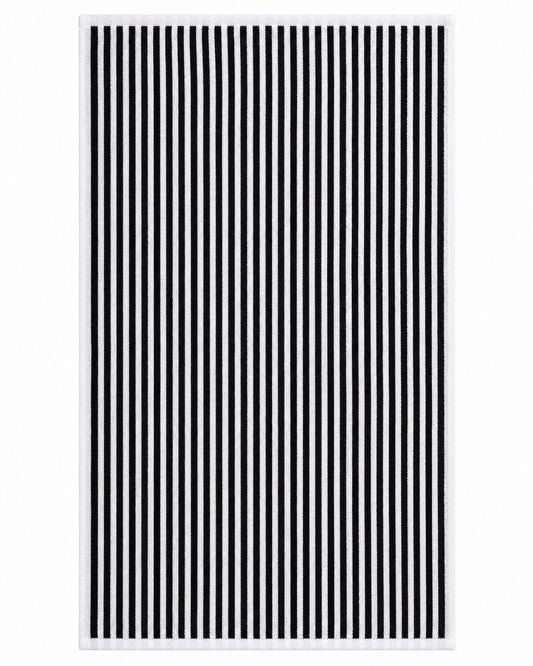 Premium Bath towel 50x90 cm , 100% cotton,Black&White Striped.