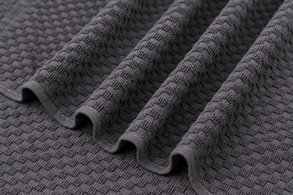 Terry Kitchen towels, 3 PCS PACK OF Kitchen Towels 100% Cotton,50x50 cm, Dark Grey.