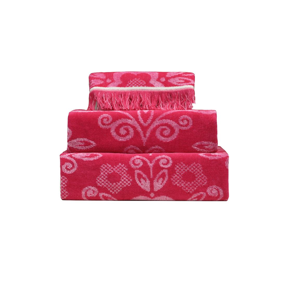 مجموعة مناشف مطبخ من القطيفة تيري، 3 قطع، 100% قطن، 50×70 سم