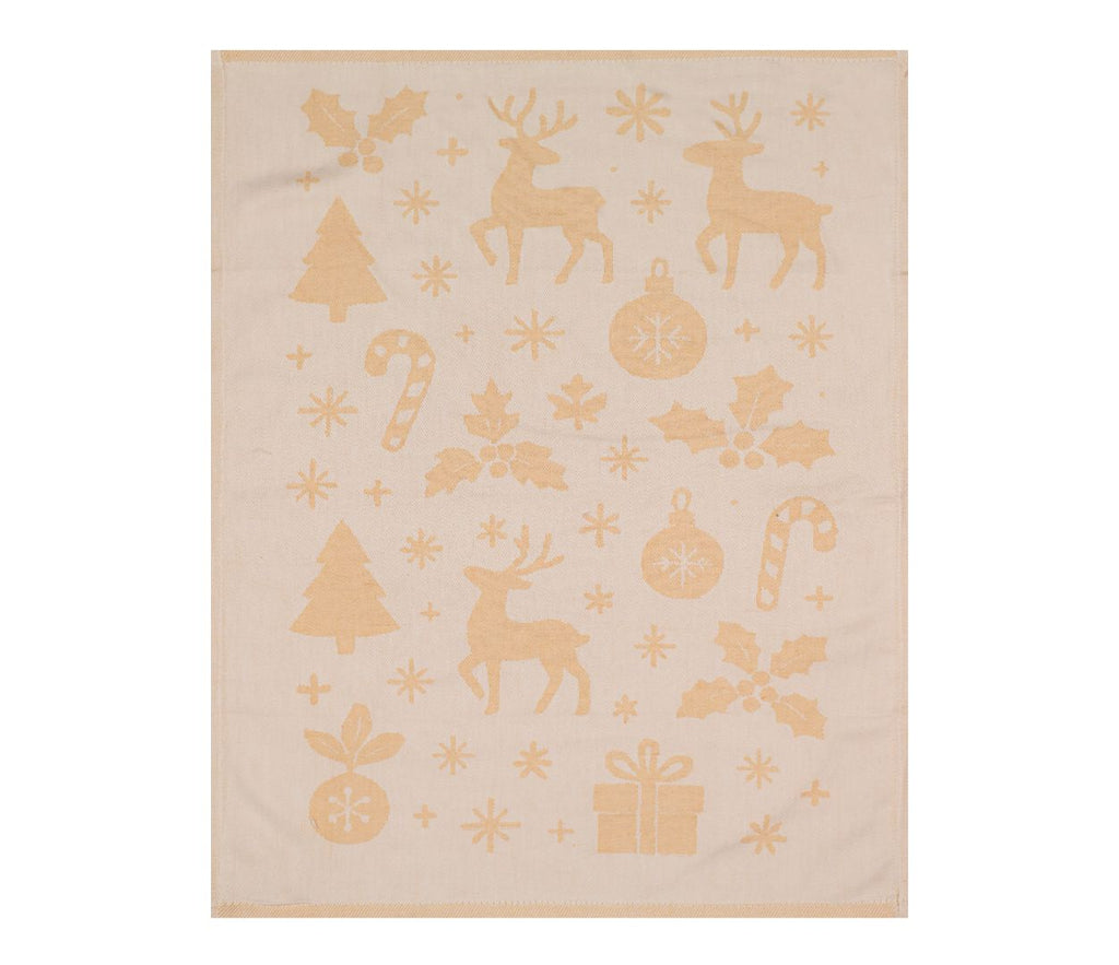 منشفة مطبخ كريسماس للاستخدام اليومي، مناشف مطبخ فائقة الامتصاص، قطعة قماش تنظيف قطنية، عبوة من 3 قطع، 50×70 سم 