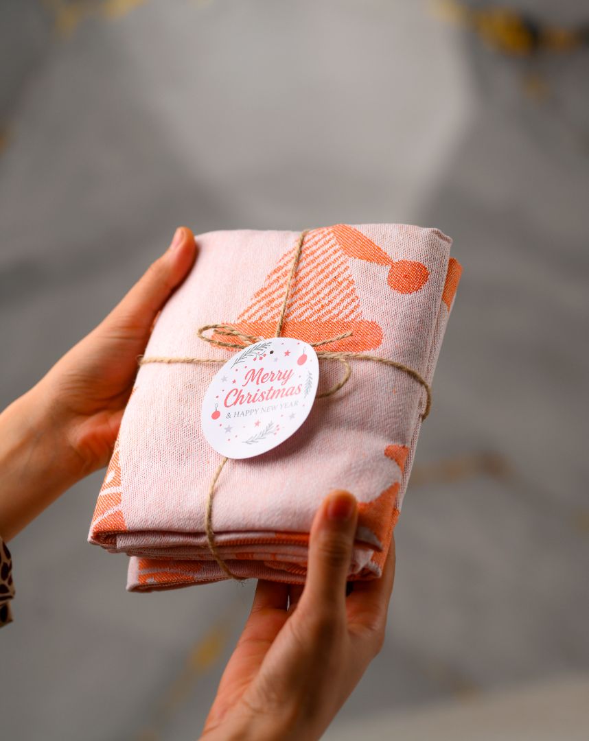 منشفة مطبخ كريسماس للاستخدام اليومي، مناشف مطبخ فائقة الامتصاص، قطعة قماش تنظيف قطنية، عبوة من 3 قطع، 50×70 سم 