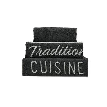 SET OF 3 PCS KITCHEN TOWELS , 100% COTTON , 50X70 CM