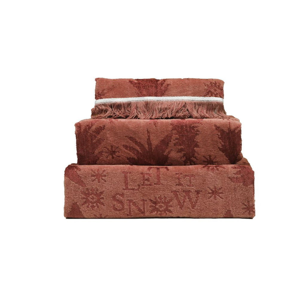 VELOUR TERRY KITCHEN TOWELS SET OF 3 PCS, 100% COTTON , 50X70 CM