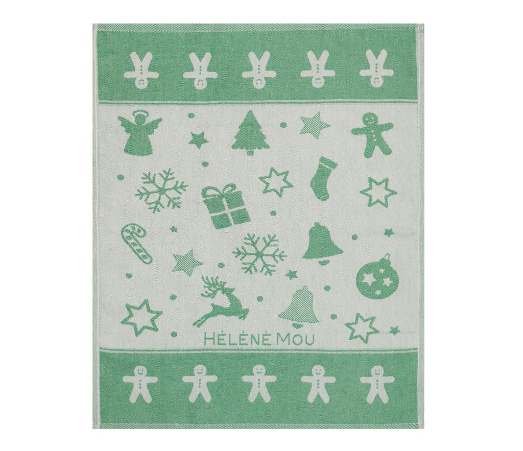 منشفة مطبخ كريسماس للاستخدام اليومي، مناشف مطبخ فائقة الامتصاص، قطعة قماش تنظيف قطنية، عبوة من 3 قطع، 50×70 سم 