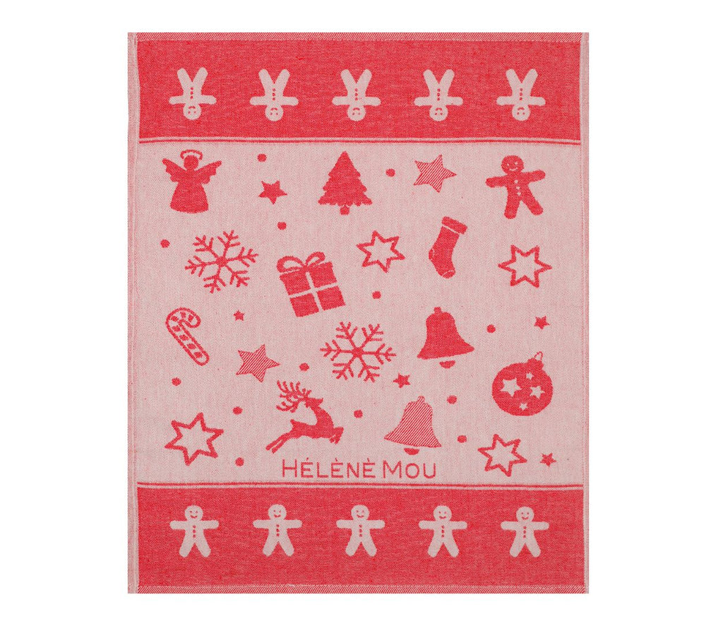 منشفة مطبخ كريسماس للاستخدام اليومي، مناشف مطبخ فائقة الامتصاص، قطعة قماش تنظيف قطنية، عبوة من 3 قطع، 50×70 سم 