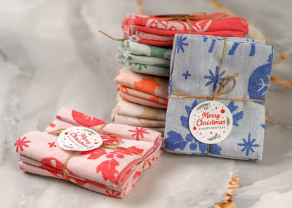 Christmas Kitchen Towel for every use, Ultra Absorbent Kitchen Towels, Cotton Cleaning Cloth Pack of 3, 50x70 cm