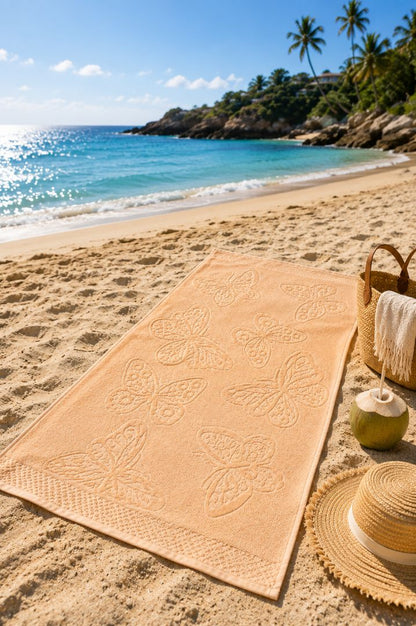 Velour Beach towel 100%cotton,90x170 cm