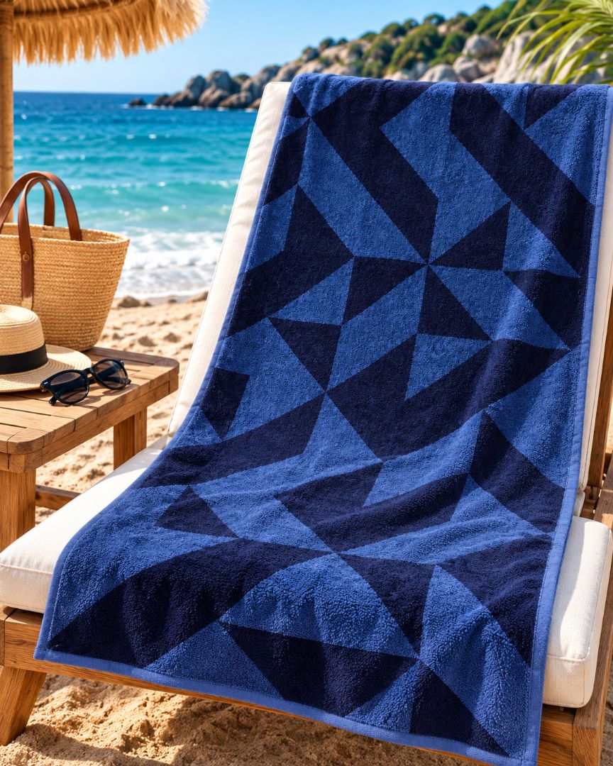 Velour Beach towel 100%cotton,90x170 cm.
