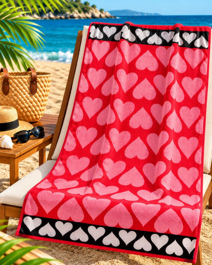 Velour Beach towel 100%cotton,90x170 cm.
