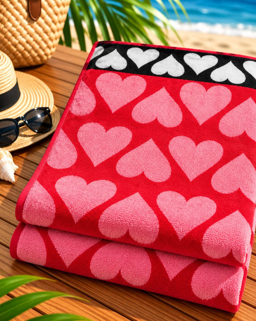 Velour Beach towel 100%cotton,90x170 cm.