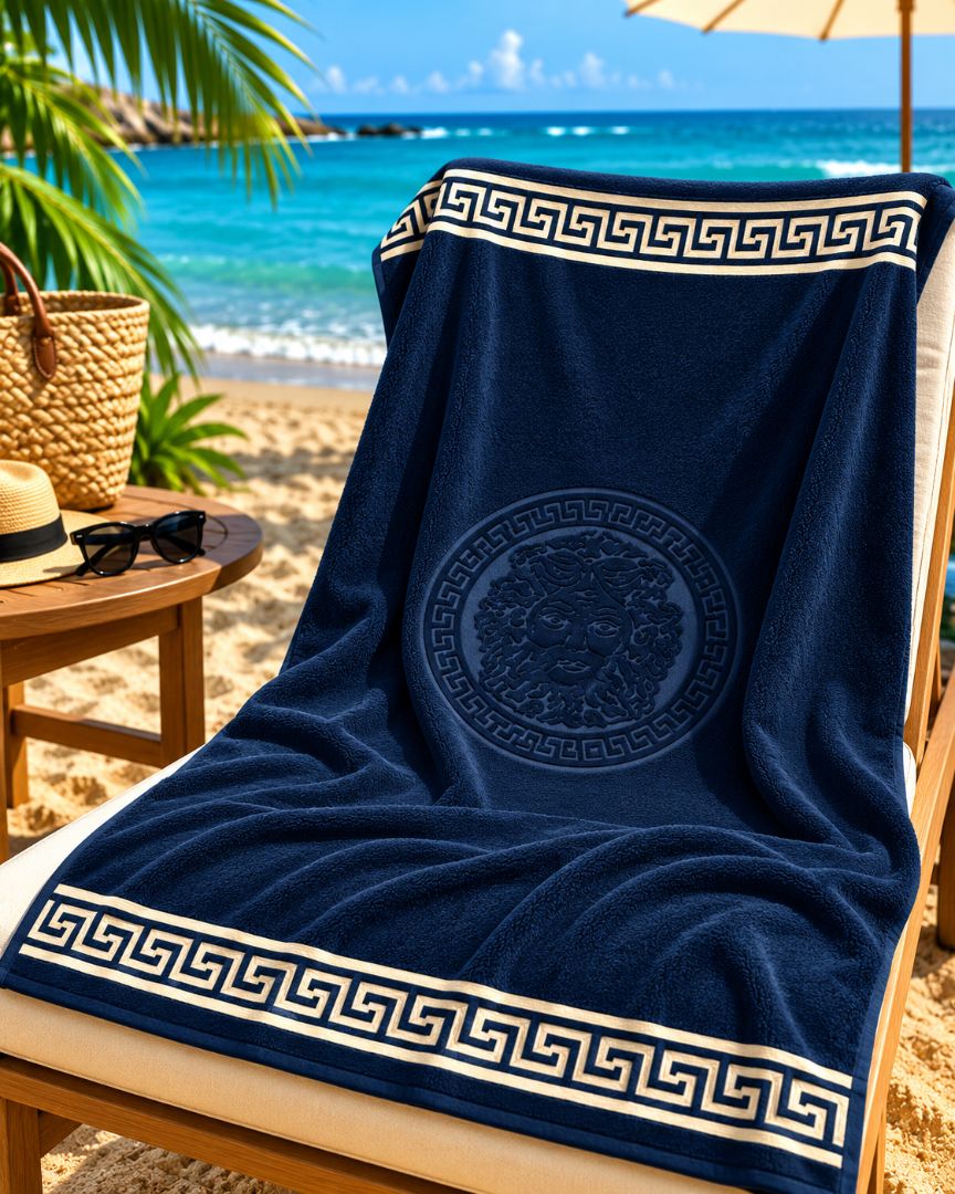 Velour Beach towel 100%cotton,90x170 cm.