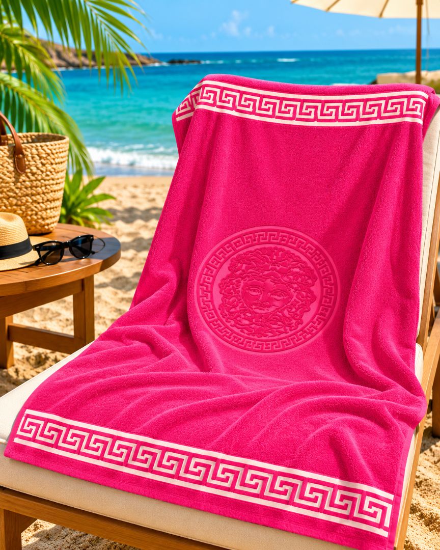 Velour Beach towel 100%cotton,90x170 cm.
