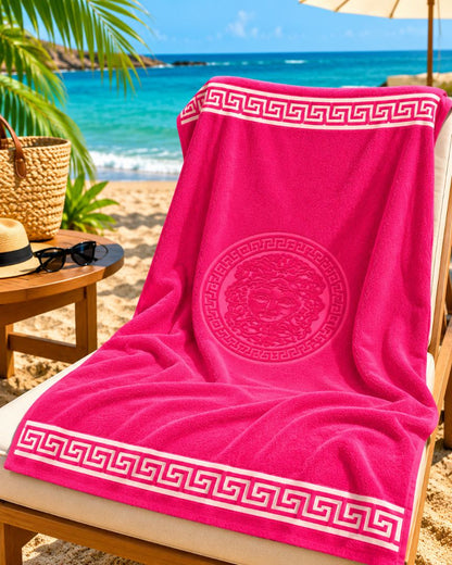 Velour Beach towel 100%cotton,90x170 cm.