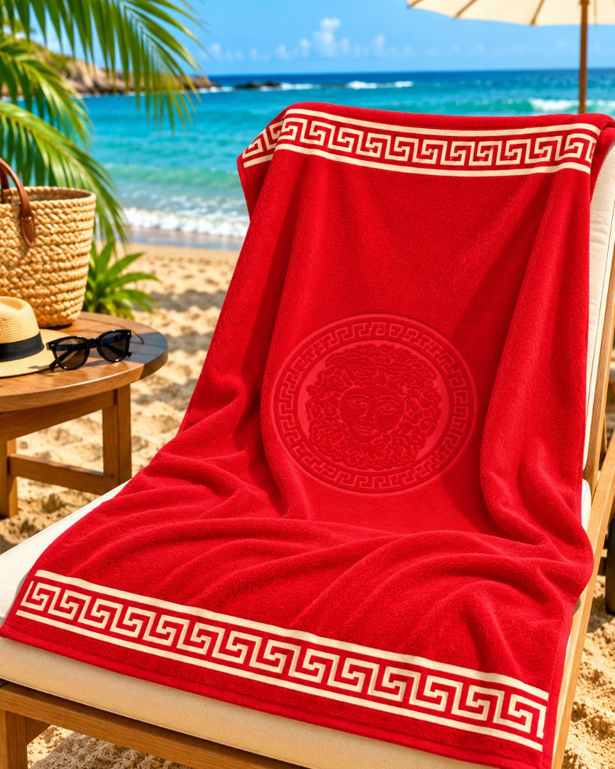 Velour Beach towel 100%cotton,90x170 cm.