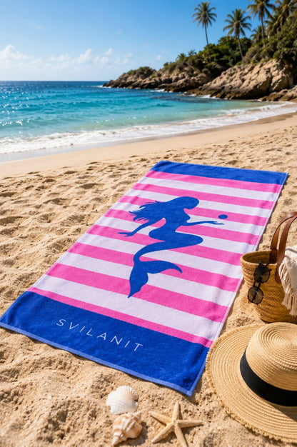 Velour Beach towel 100%cotton,80x160 cm.