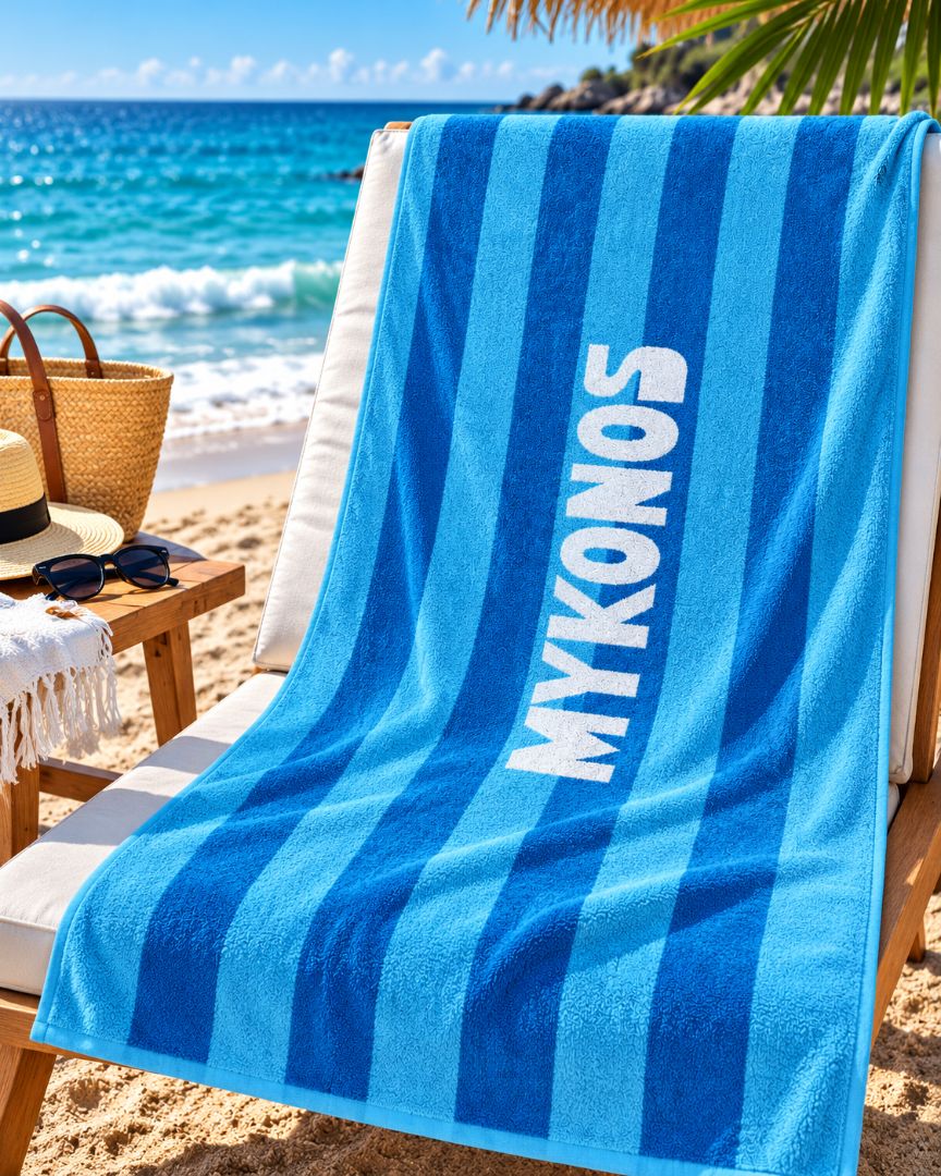 Velour Beach towel 100%cotton,90x170 cm.