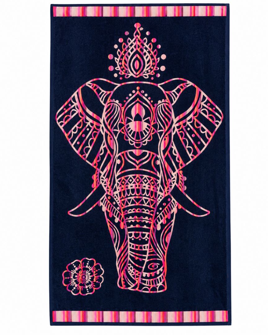 Velour Beach towel 100%cotton,90x170 cm.