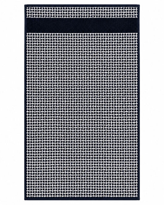 Premium Bath towel 90x170cm , 100% cotton,Navy&White Woven .