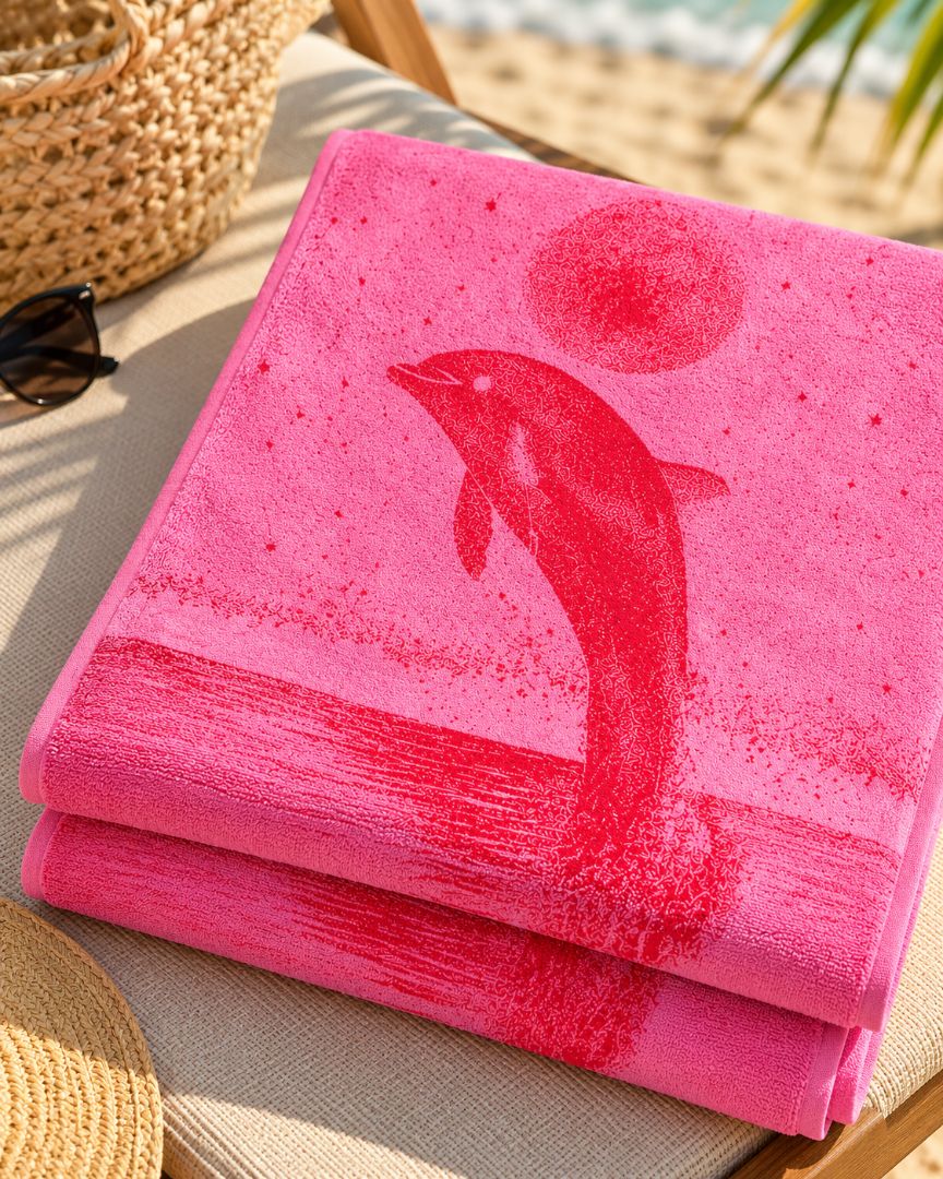 Velour Beach towel 100%cotton,90x170 cm.