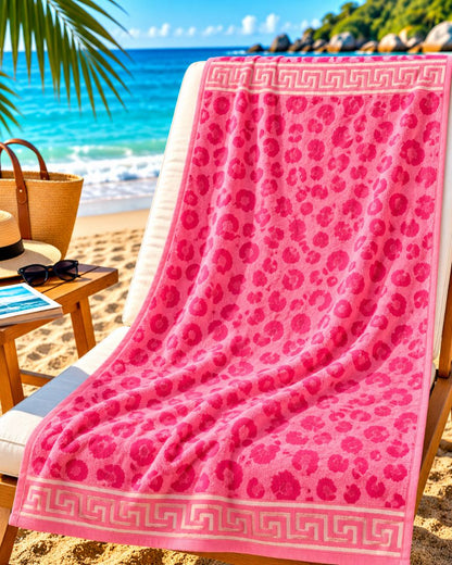 Velour Beach towel 100%cotton,90x170 cm.