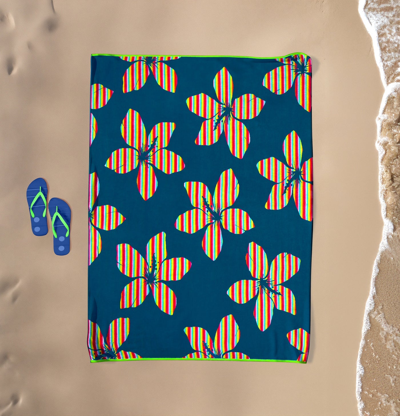 XL Velour Beach towel 100%cotton,140x180 cm