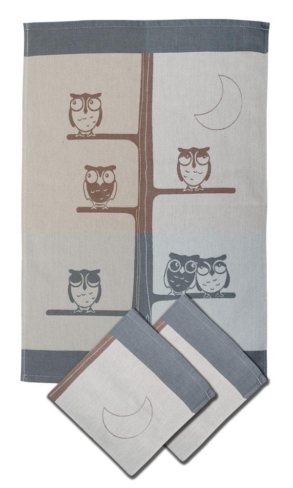 مجموعة من 3 قطع مناشف المطبخ، قطن 100%، 50×70 سم