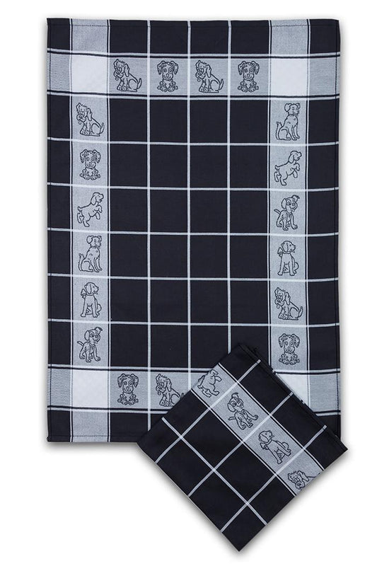 SET OF 3 PCS KITCHEN TOWELS , 100% COTTON , 50X70 CM.