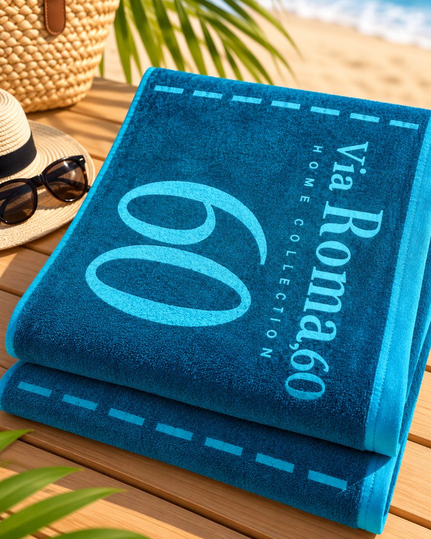 Velour Beach towel 100%cotton,90x170 cm.