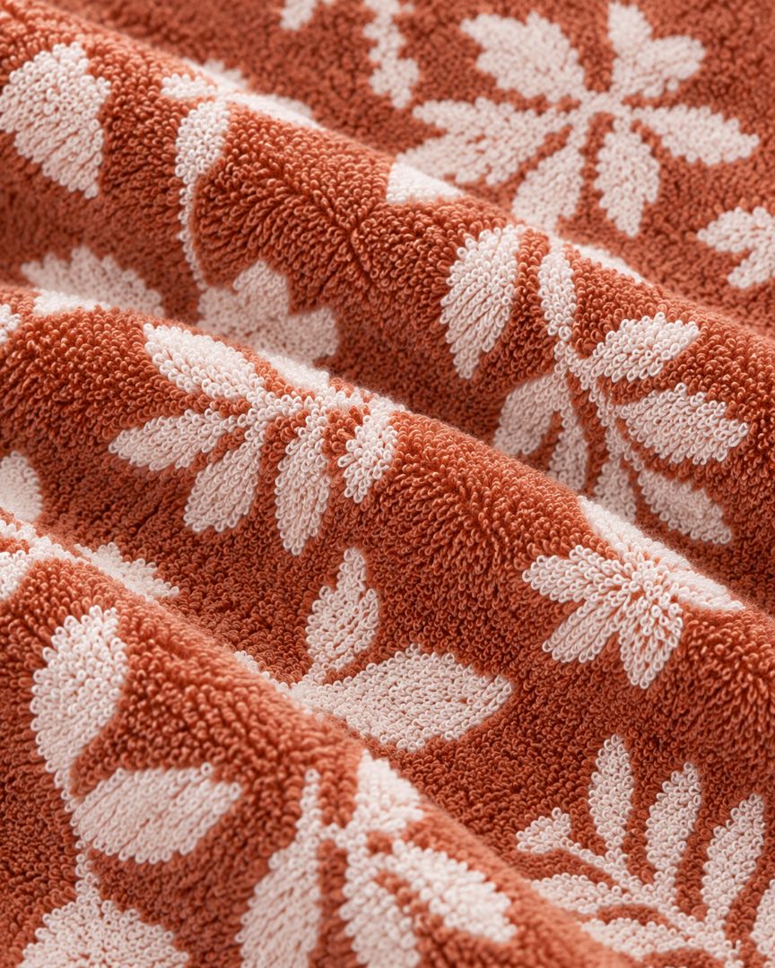 VELOUR TERRY KITCHEN TOWELS SET OF 3 PCS, 100% COTTON , 50X70 CM,