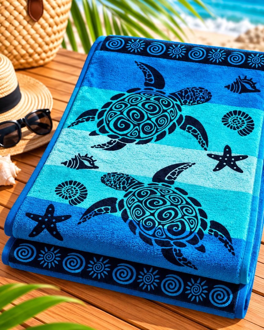 Velour Beach towel 100%cotton,90x170 cm.