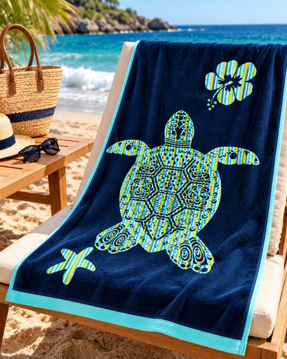 Velour Beach towel 100%cotton,90x170 cm.