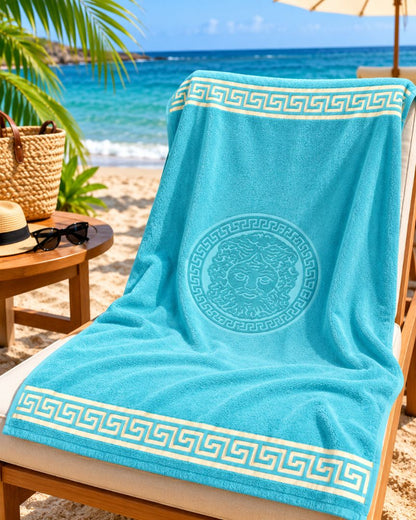 Velour Beach towel 100%cotton,90x170 cm.