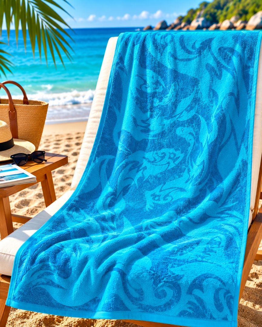 Velour Beach towel 100%cotton,90x170 cm.