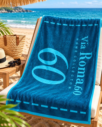 Velour Beach towel 100%cotton,90x170 cm.