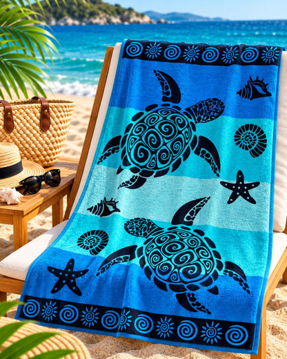 Velour Beach towel 100%cotton,90x170 cm.