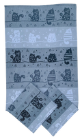 SET OF 3 PCS KITCHEN TOWELS , 100% COTTON , 50X70 CM