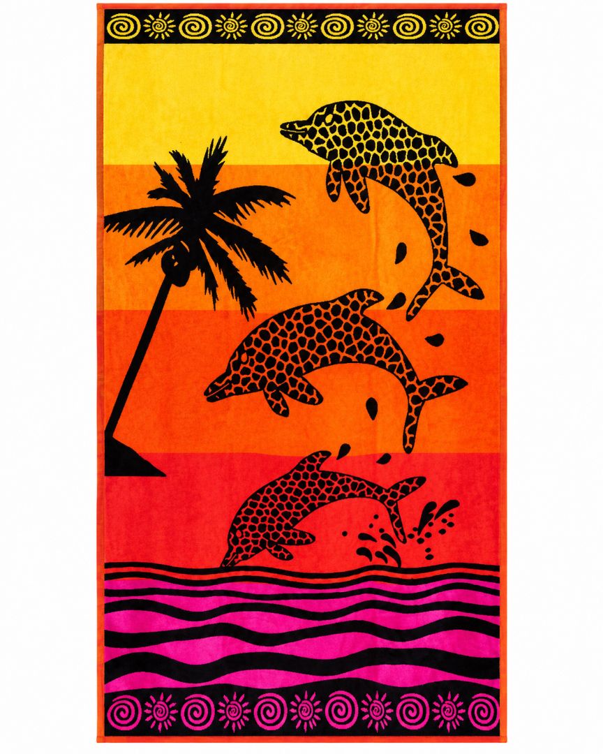 Velour Beach towel 100%cotton,90x170 cm.