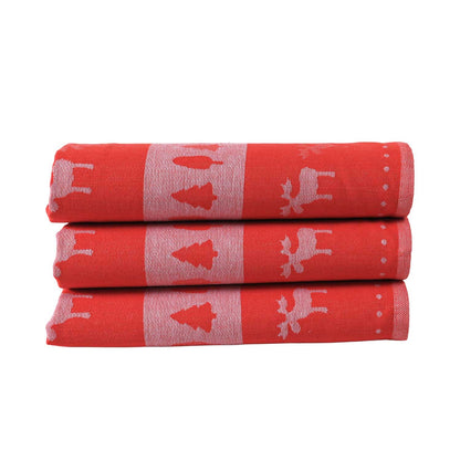 Christmas Kitchen Towel for every use, Ultra Absorbent Kitchen Towels, Cotton Cleaning Cloth Pack of 3, 50x70 cm