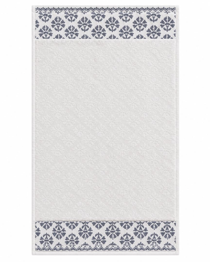 Premium Bath towel 50x90 cm , 100% cotton,Floral Borders.