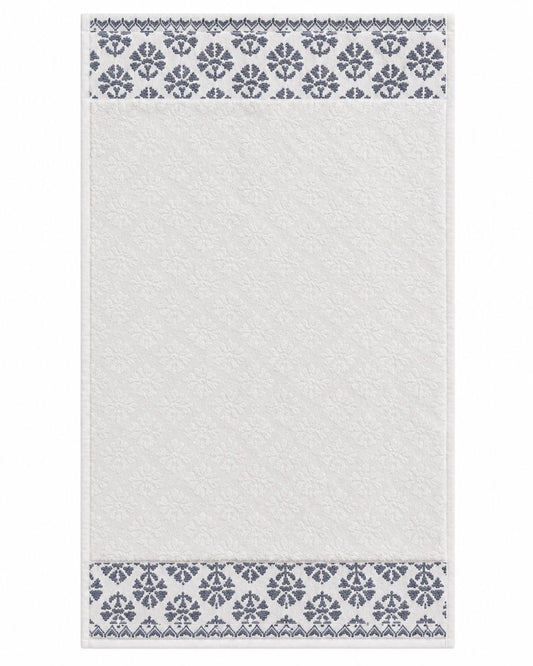 Premium Bath towel 50x90 cm , 100% cotton,Floral Borders.