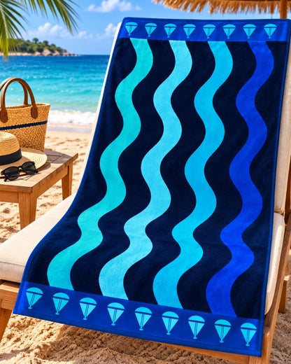 Velour Beach towel 100%cotton,90x170 cm.