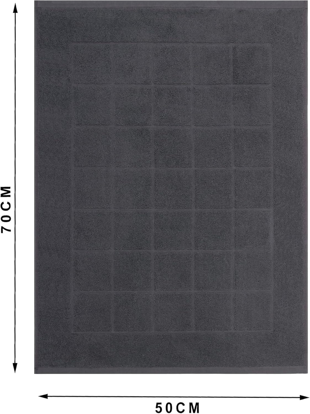 Helene MOU Bath Mat Towel - 100% Cotton 1 Pc Absorbent Bathmat - Quick Dry Bath Mats for Bathrooms, 50 x 70 cm.
